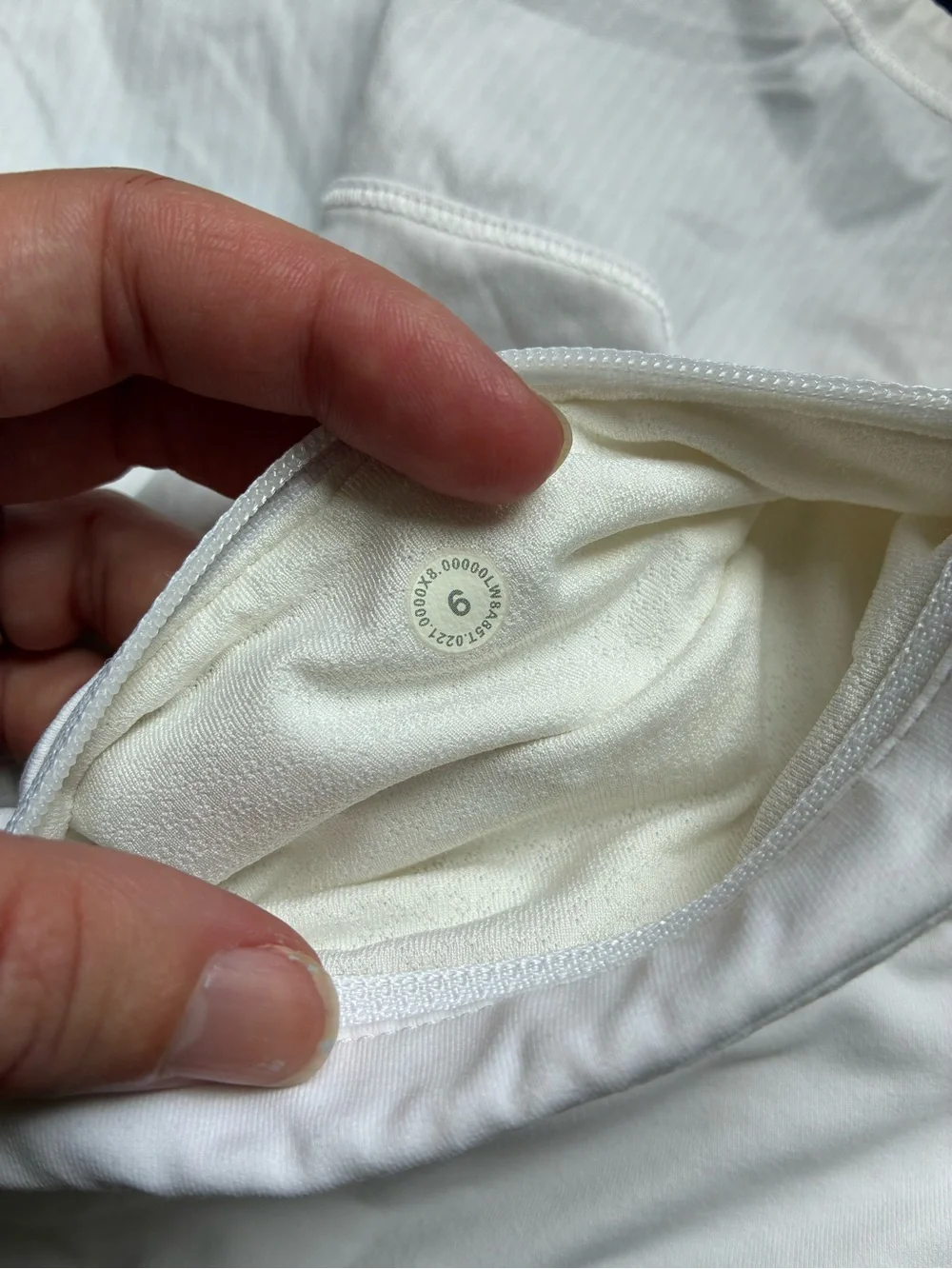 Lululemon White Athletic Tennis Golf Running Skort size 6